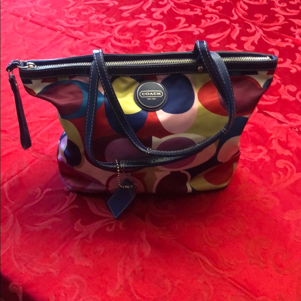 Coach scarf sateen Purse